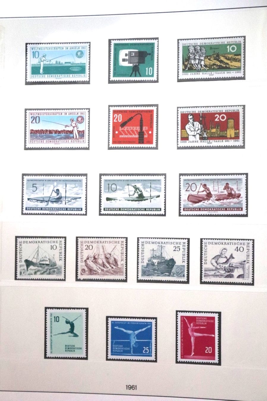 Tutti i francobolli: DDR 1961 MI.-Nr. 807-868 MNH – Nuovo (secondo la descrizione) da Erlach venduto da Minka123 2