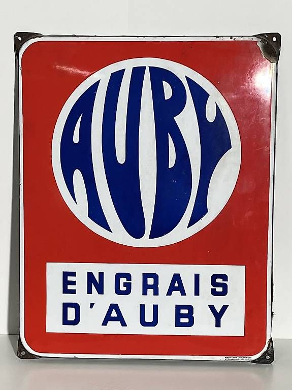 Schilder: Emailschild ENGRAIS D'AUBY – Gebraucht aus Stettlen von sellthat 1
