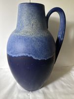 Grosse blaue Vintage Keramik Vase, 279-38, West Germany