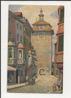 AK 1928 Schaffhausen Schwabenthor Litho 😍