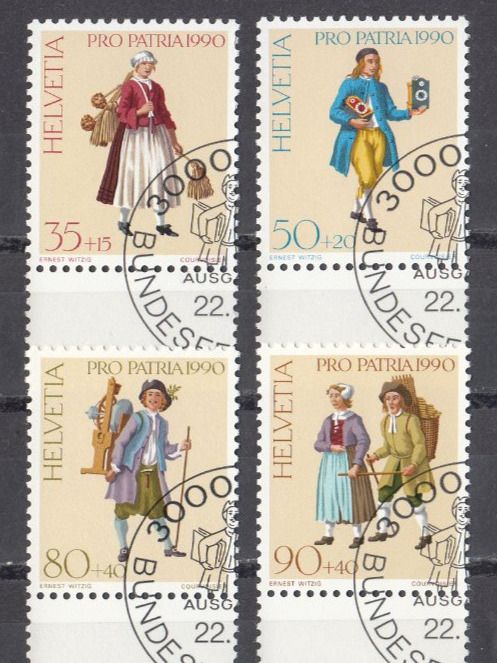 Tutti i francobolli: SBK B227 - B230 mit ET – Usato da Bürglen TG venduto da StampGraf
