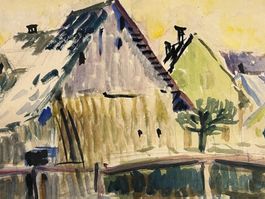 OSKAR FREY (1883–1966)  Aquarelle Signiert „O. Frey“