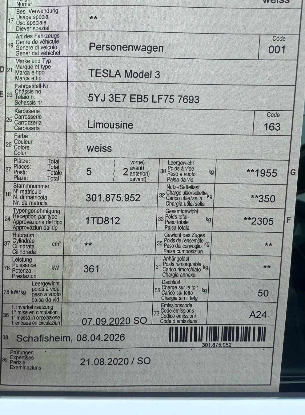 Tesla Autos: Tesla Model 3 Long Range – Gebraucht aus Eiken von hipopo 6