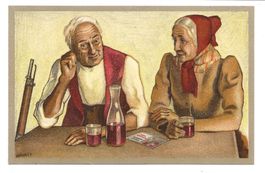 CH-Schützenverein - 100 Jahr Jubiläum 1824-1924 - Litho-AK