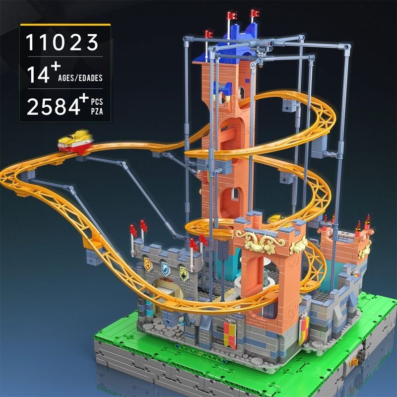 Mould King Kit di costruzioni: MOULD KING - 11023 - Castle Roller Coaster – Nuovo (secondo la descrizione) da Arboldswil venduto da Lubber