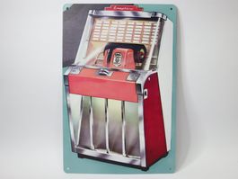 Blechschild Jukebox Marchant Emaphon 1958 Musikbox