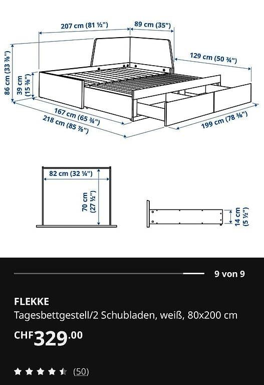 Ikea Letti: FLEKKE Tagesbettgestell – Usato da Neuendorf venduto da borns 1