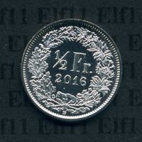 CHF___0.50 2016 stgl * nigelnagelneu! 50 Rappen