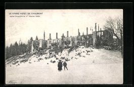 Chaumont, Le Grand Hotel après l'incend