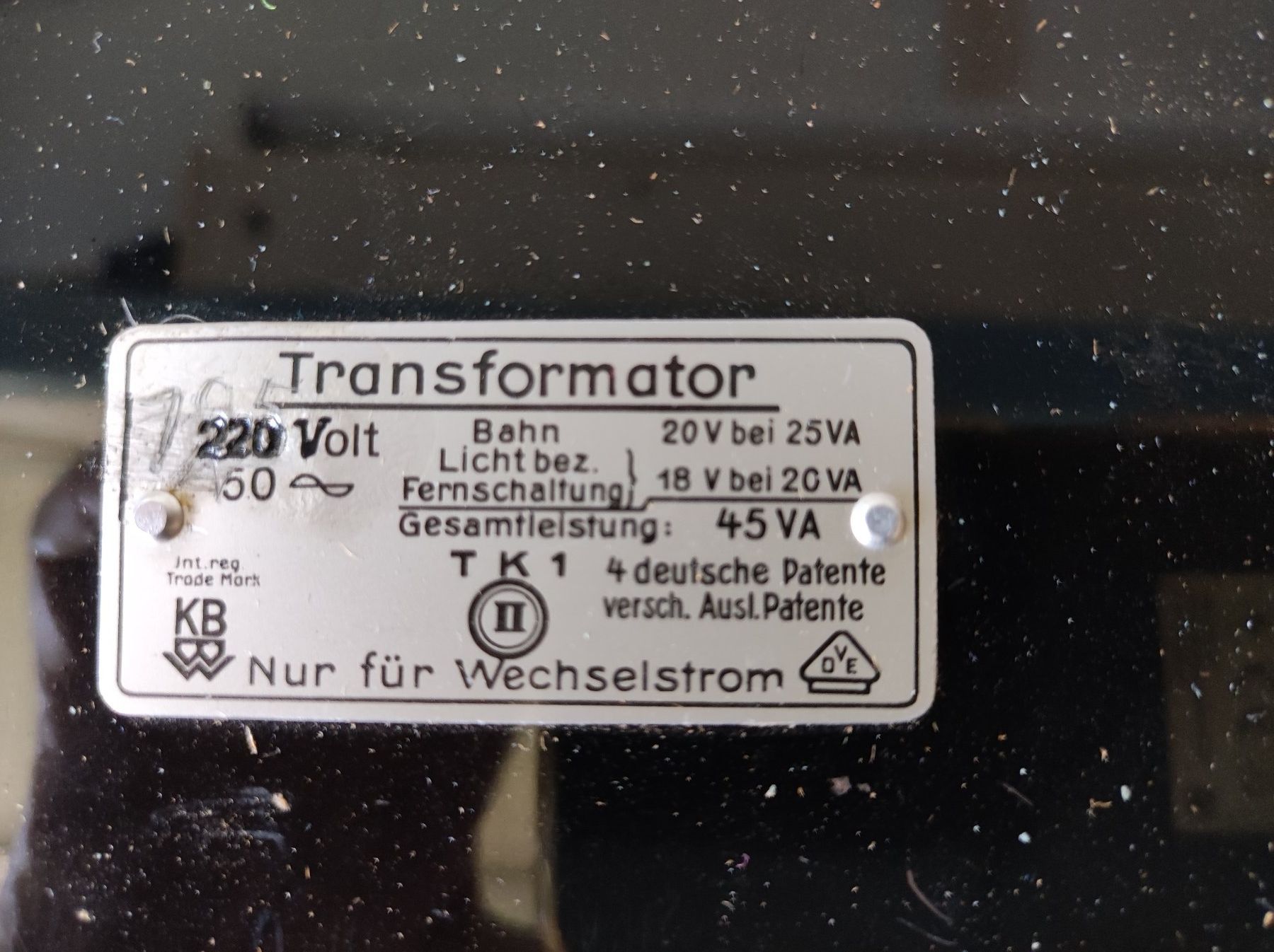 Modellini di ferrovie: KARL BUB Transformator 45 VA – Usato da Seuzach venduto da Loeckeli01 1