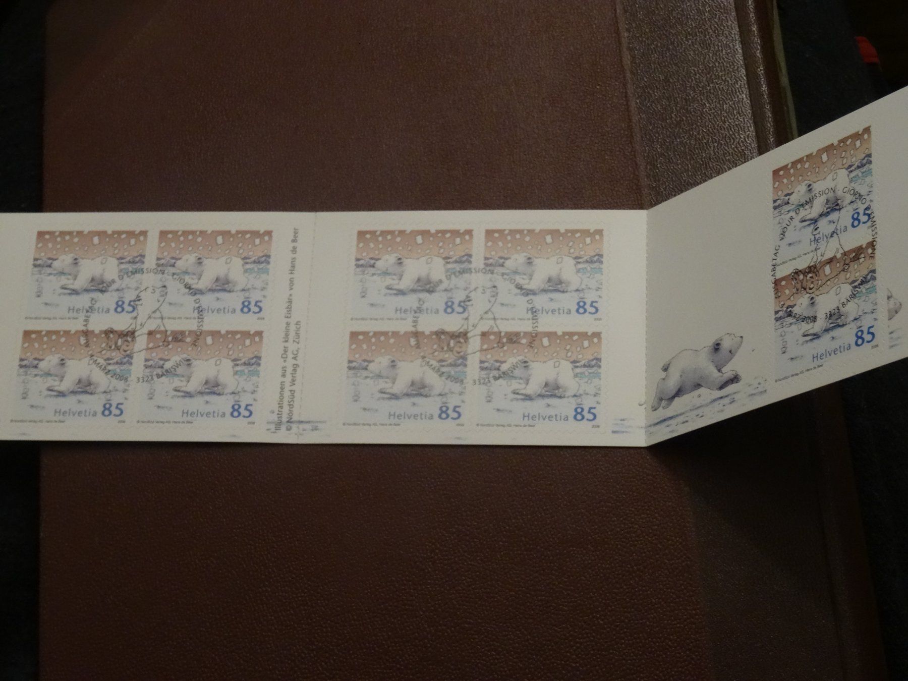 Alle Briefmarken: 2008 Eisbär Markenheftchen ET-STEMPEL – Gebraucht aus Olten von pechsisa1