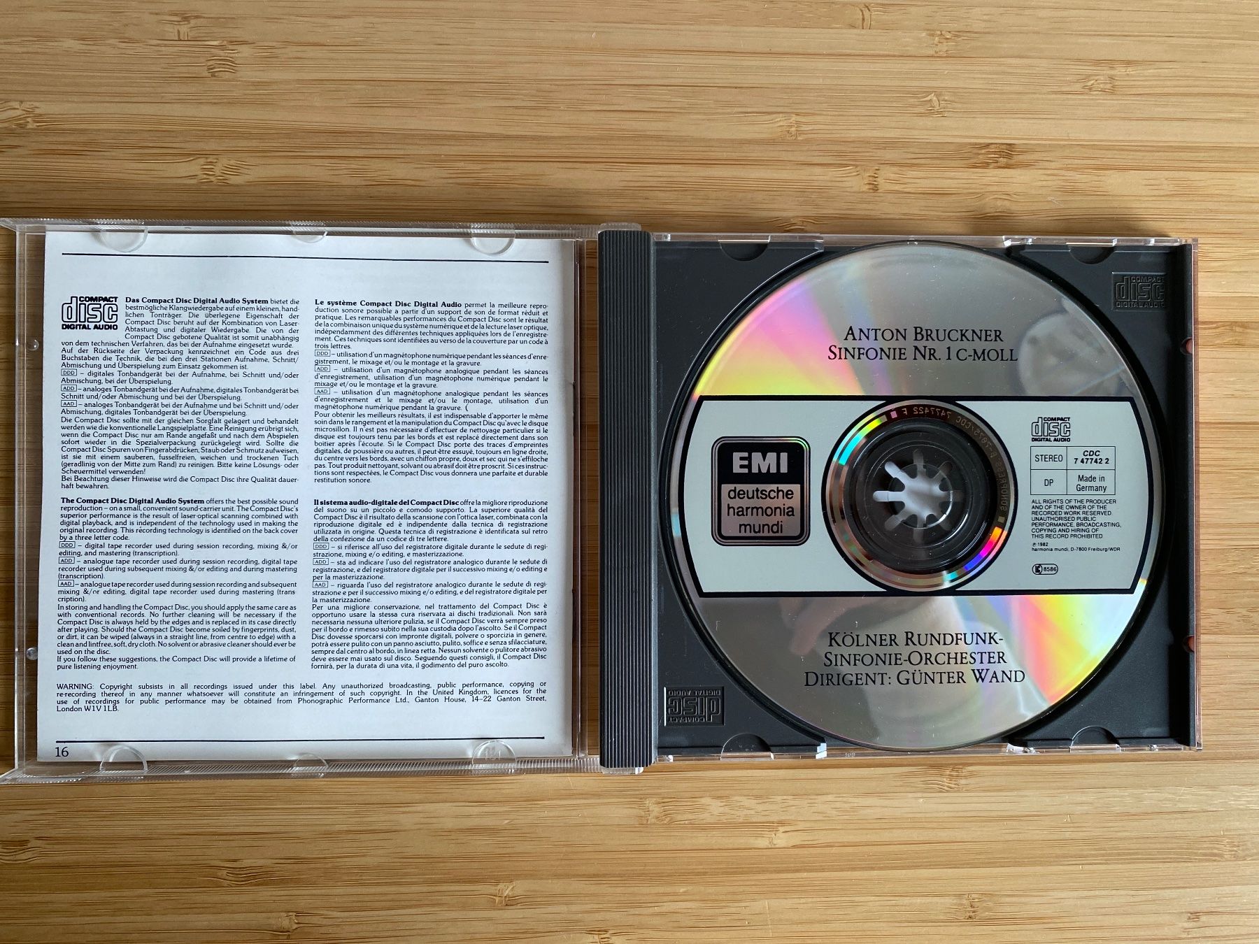 CD: Anton Bruckner Sinfonie Nr. 1 – Nuovo (secondo la descrizione) da Zürich venduto da Wim-Broccoli 2