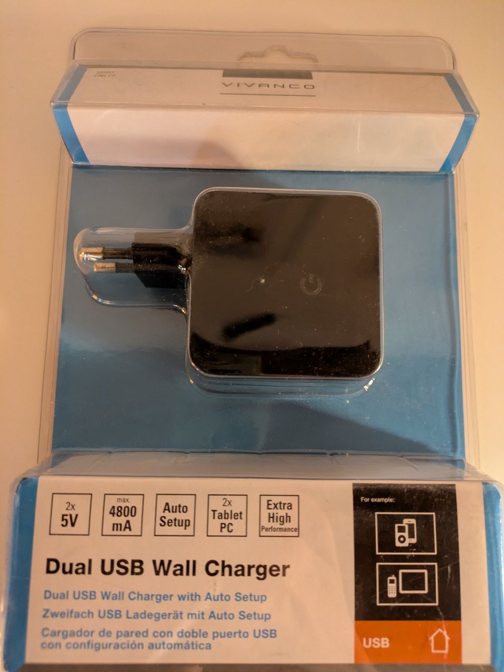 Caricabatterie: Vivanco Dual USB Wall Charger – Nuovo (secondo la descrizione) da Würenlos venduto da trofie76