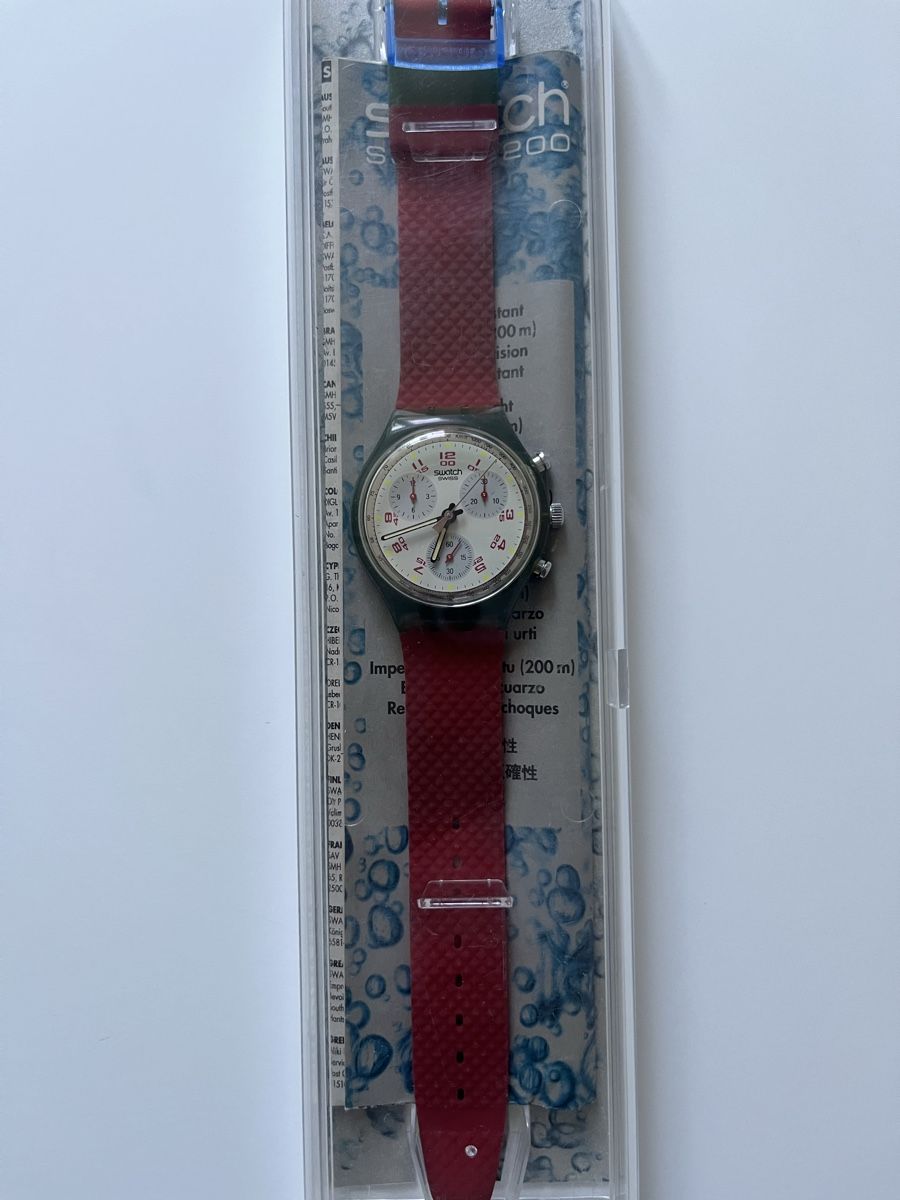 Swatch Orologi: Swatch Scuba 200 Red Islands  – Nuovo e nell'imballaggio originale da Küsnacht ZH venduto da mar_x6fy