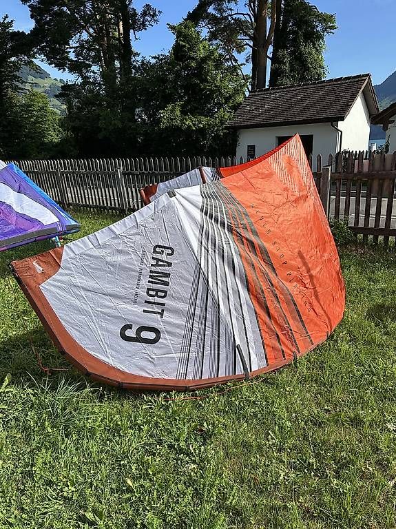 Aquilone: Kite PLKB Gambit 9m inkl. Bar jg 26 – Usato da Bauen venduto da Samuelson1990