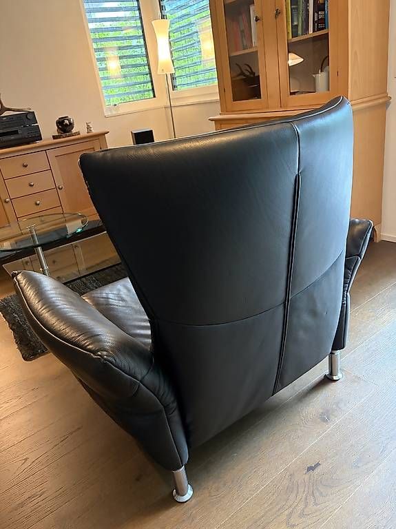 Poltrone: de Sede Ledersessel / Relaxliege, schwarz – Usato da Schwanden GL venduto da Sedona-3 1