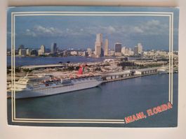 Miami Florida Vintage Postkarte - Gruss aus den USA!