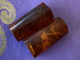 Amber Plugs Ohrschmuck Tribal Nord Thailand