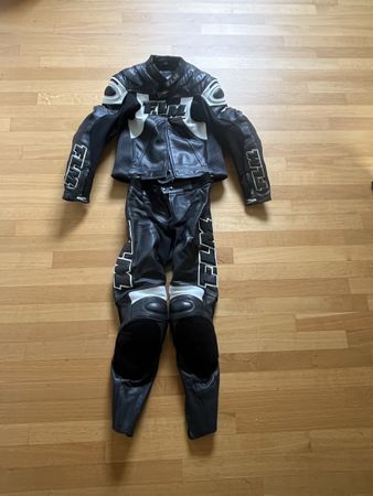 FLM Lederkombi 2-Teiler Motorradbekleidung Grösse 50 schwarz