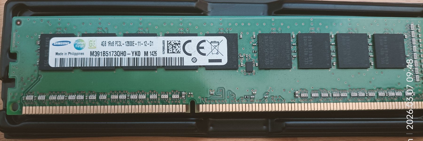 Samsung Memoria / RAM: 2 X 4GB DDR3 DIMM 1Rx8 PC3L-12800E – Usato da Wettingen venduto da jmp_7jlr