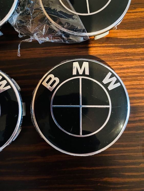 4 Stück Nabendeckel für BMW 68mm Radnabendeckel Felgendeckel