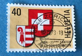 Nr.621 mit Stempel   Kanton Jura Wappen 1978  