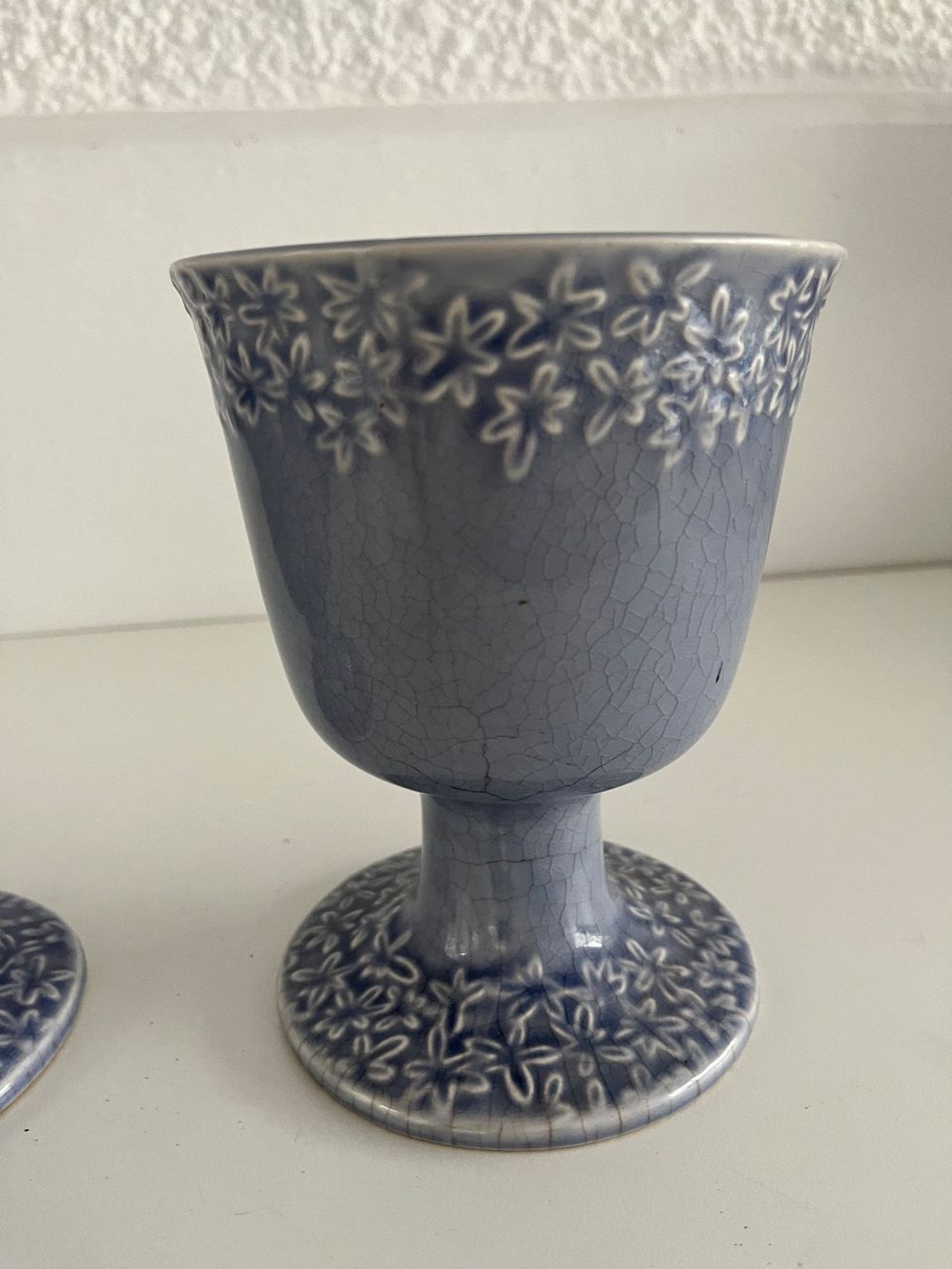 Tutte le decorazioni: 2Stk. Kelche aus Keramik, glasiert, lila – Usato da Wetzikon ZH venduto da seli03 6