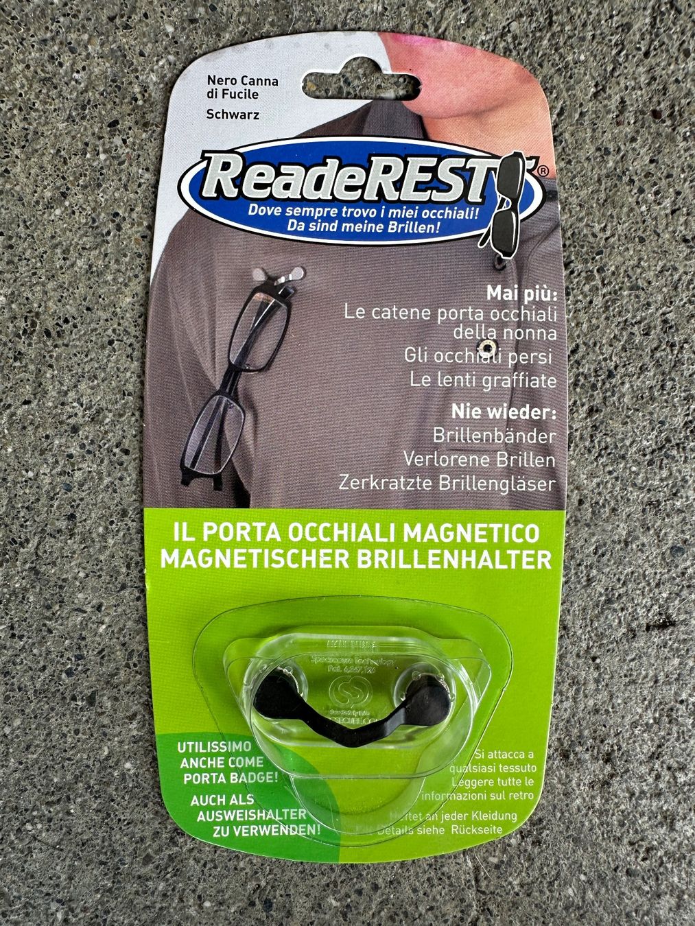 Supporti a parete: Original Readerest magnetischer Brillenhalter Schwarz – Nuovo e nell'imballaggio originale da Grosswangen venduto da lus_95v5