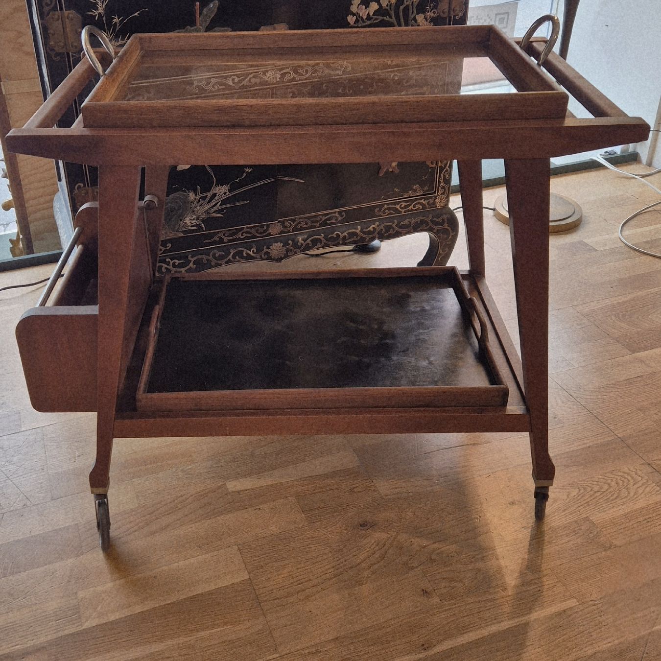 Servierwagen: Vintage Servierwagen, um 1940 – Gebraucht aus Basel von Gaianed 8