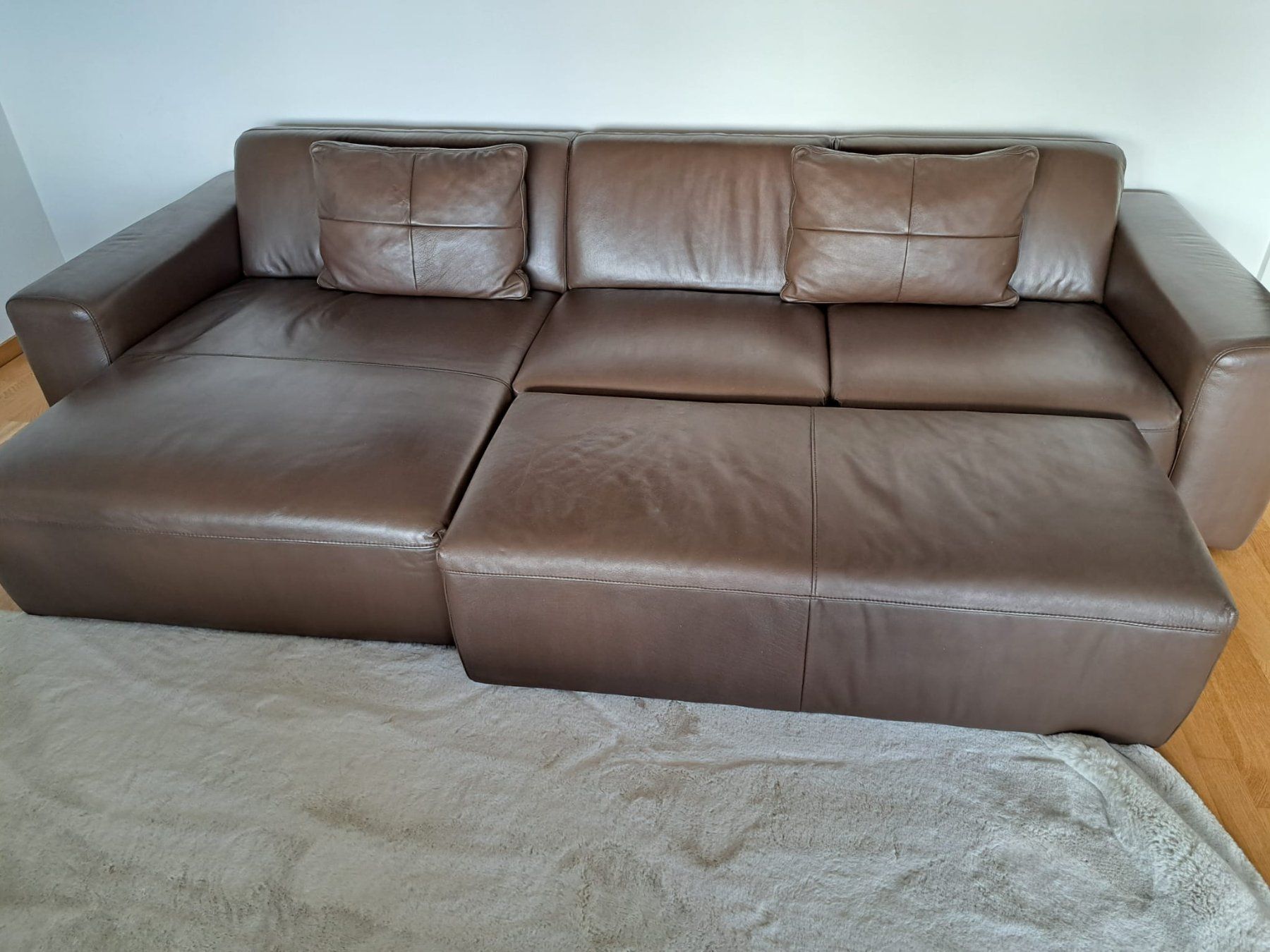 Interio Divani: Elegante Leder Couch -  braun – Usato da Männedorf venduto da ste_9lfs 3