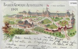 Basler Gewerbe-Ausstellung 1901 - Mai-Okt. - Litho
