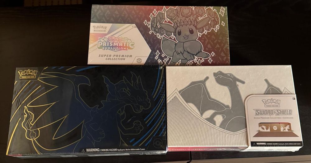 3x Mega Charizard X UPC, Prismatic SPC, SWSH UPC EN ab 1.- (Neu und ...