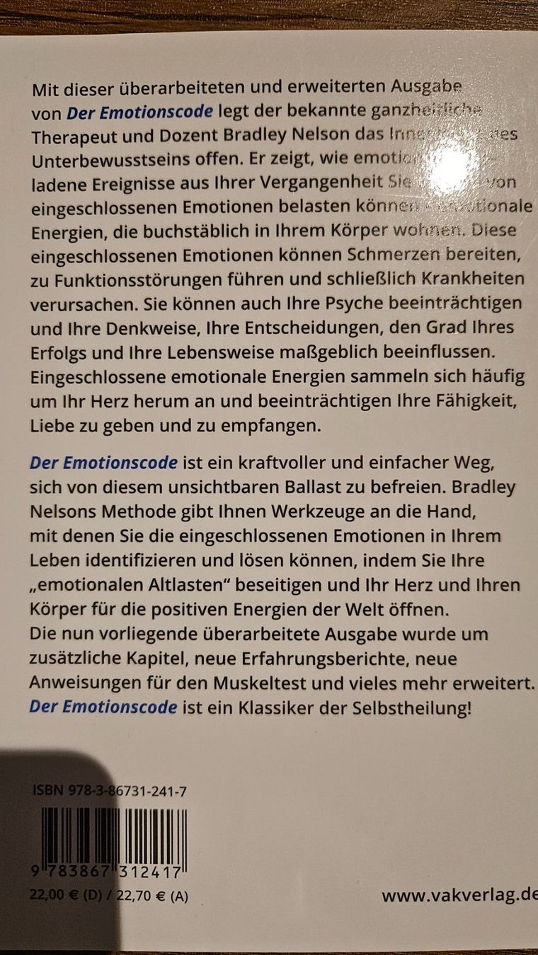 Bücher: Der Emotionscode, B. Nelson – Neu (gemäss Beschreibung) aus Lengnau AG von jbline 4