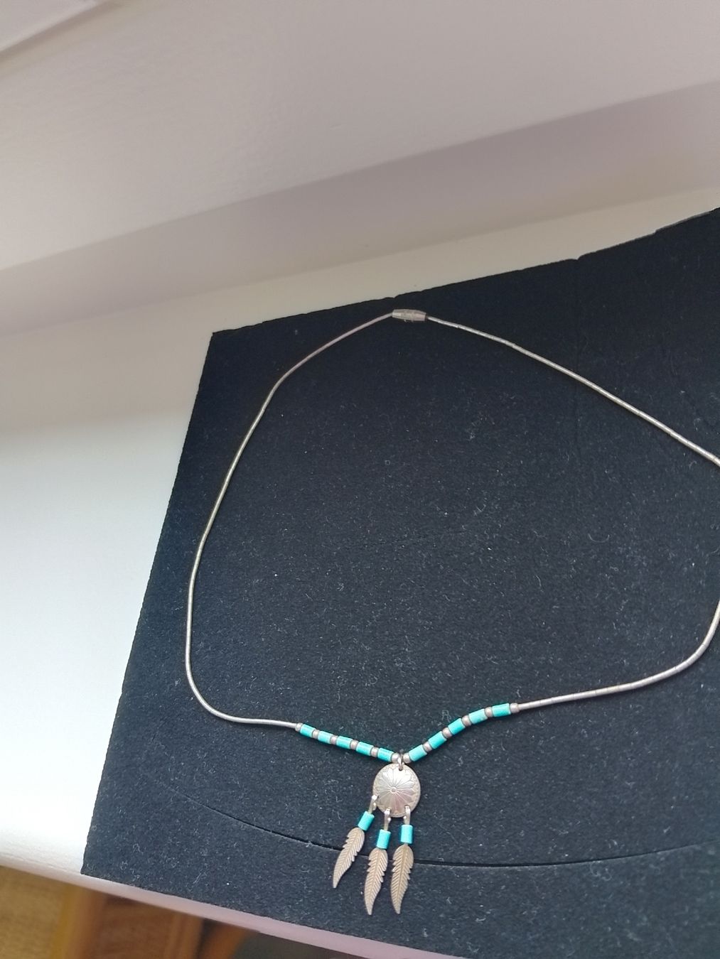 Catenine: Silberkette mit Türkis – Usato da Steinhausen venduto da Siris01 1