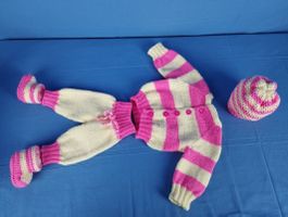 Mädchen Kleider Set gehäklet - VIERZACK