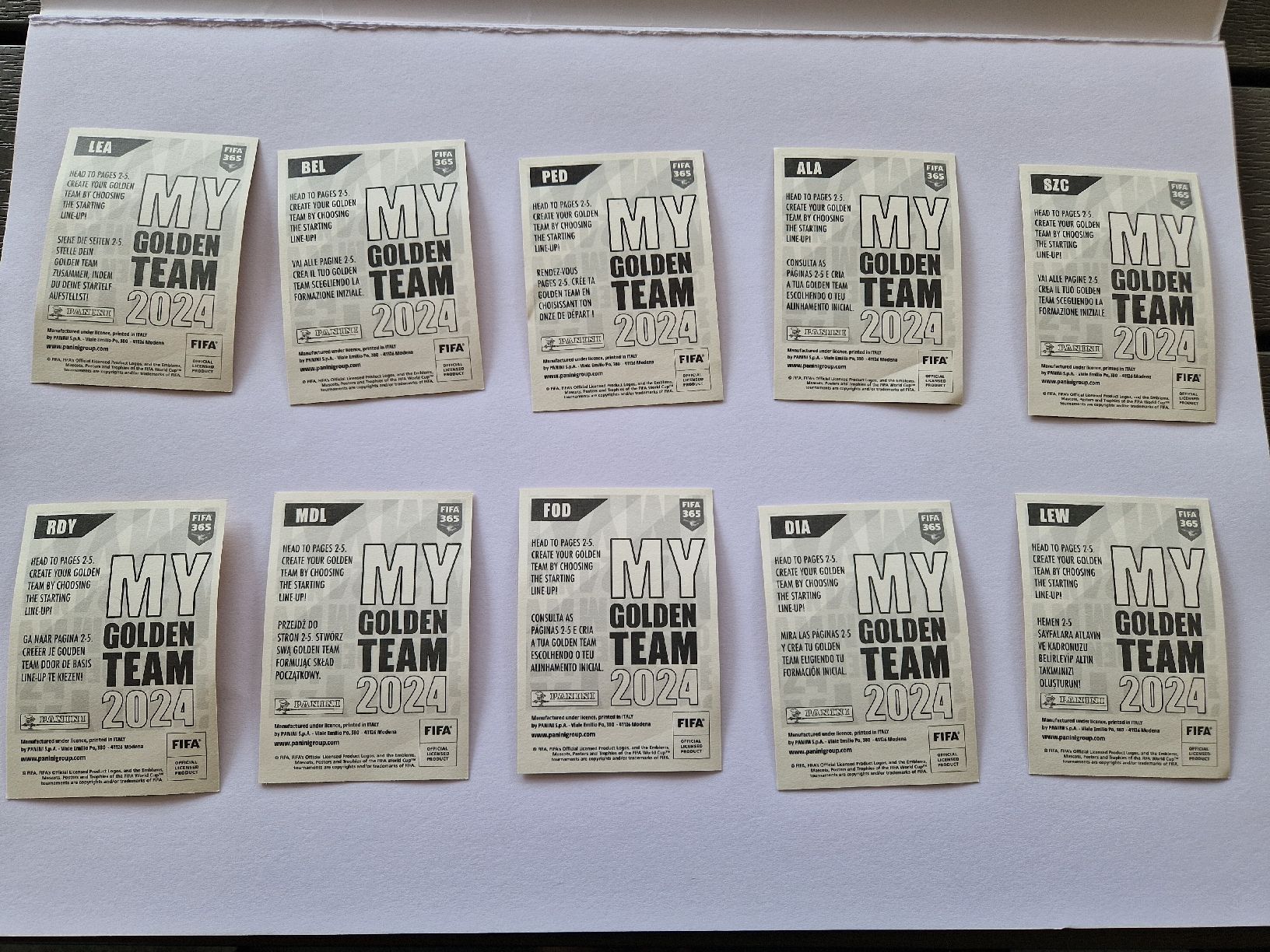 Panini Carte collezionabili: MY GOLDEN TEAM 2024 - Panini - Ab 1.-  – Nuovo (secondo la descrizione) da Romont FR venduto da raj_sjv9 3