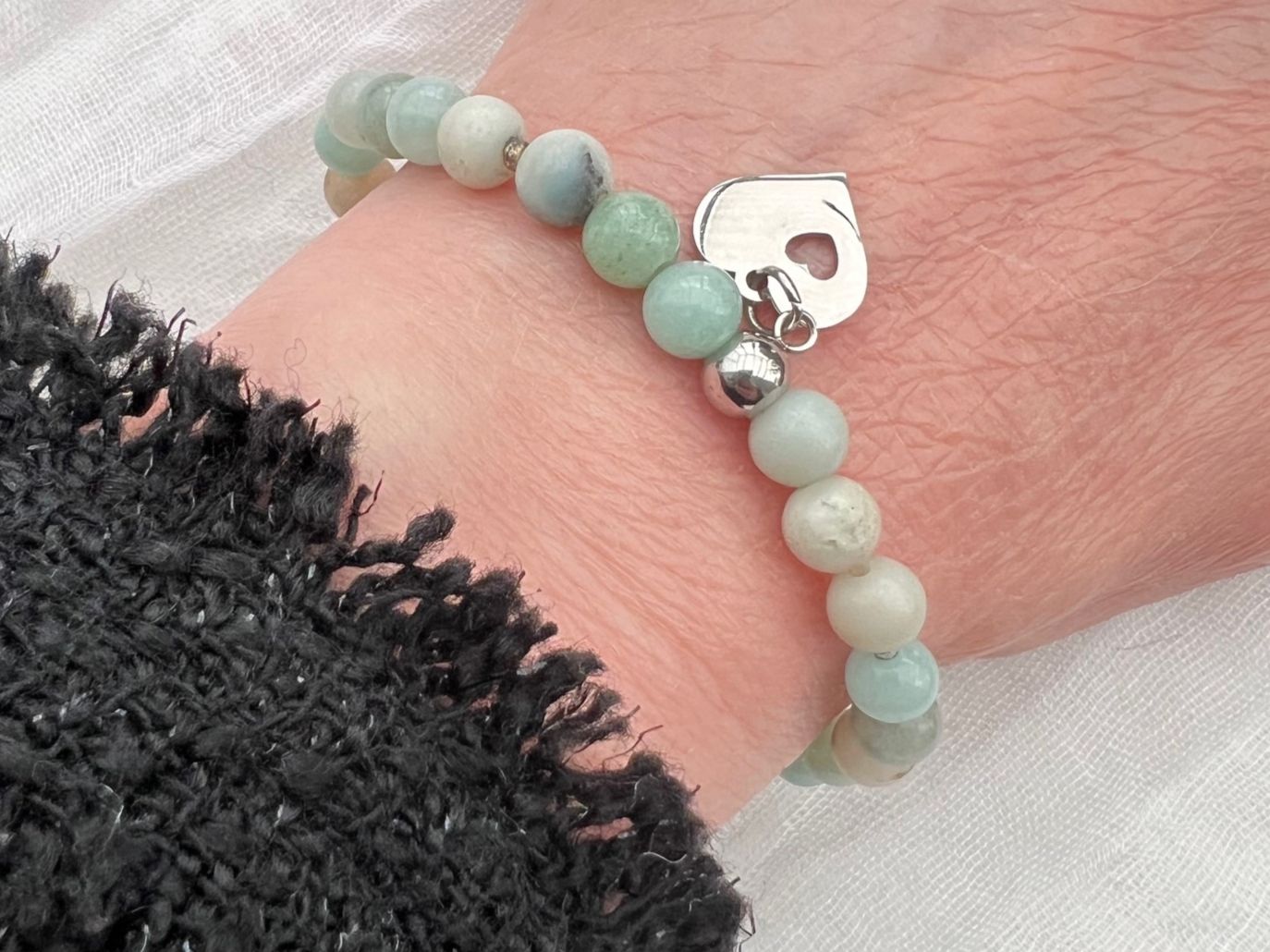 Bracciali & Braccialetti: Bracelet en amazonite - Amazonit Armband – Nuovo e nell'imballaggio originale da Pully venduto da sunaddict