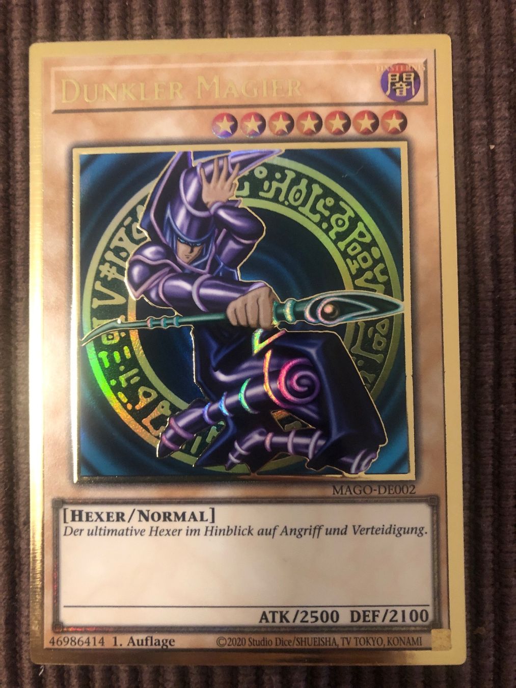 Yugioh Carte collezionabili: Dunkler Magier Gold Rare – Usato da Beringen venduto da jme_6td7