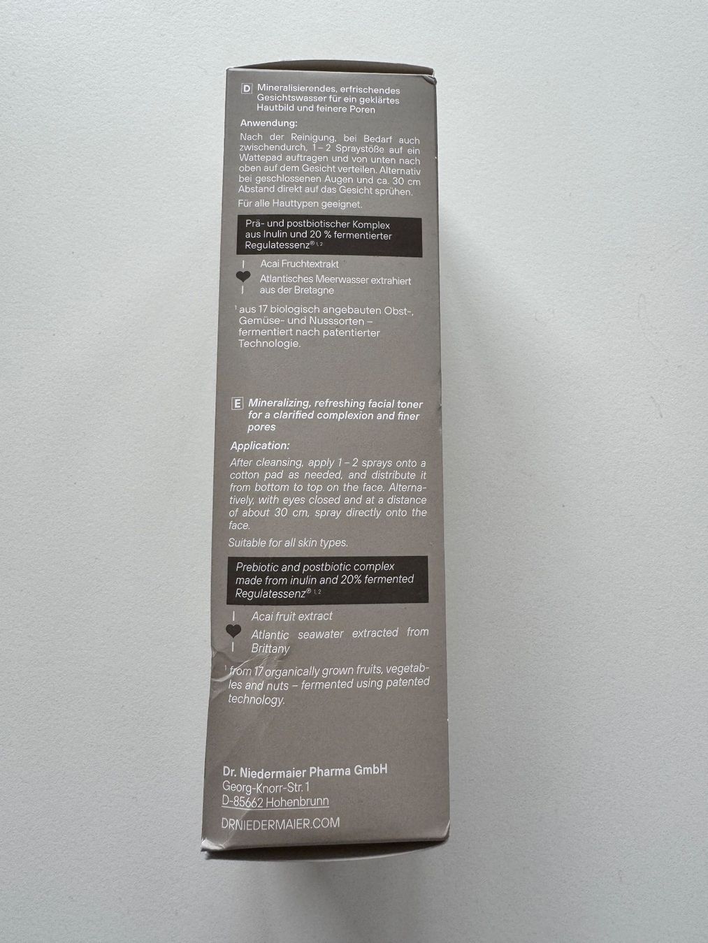 Cura del viso: Dr. Niedermaier Facial Tonic – Nuovo e nell'imballaggio originale da Zürich venduto da Lionsands 1