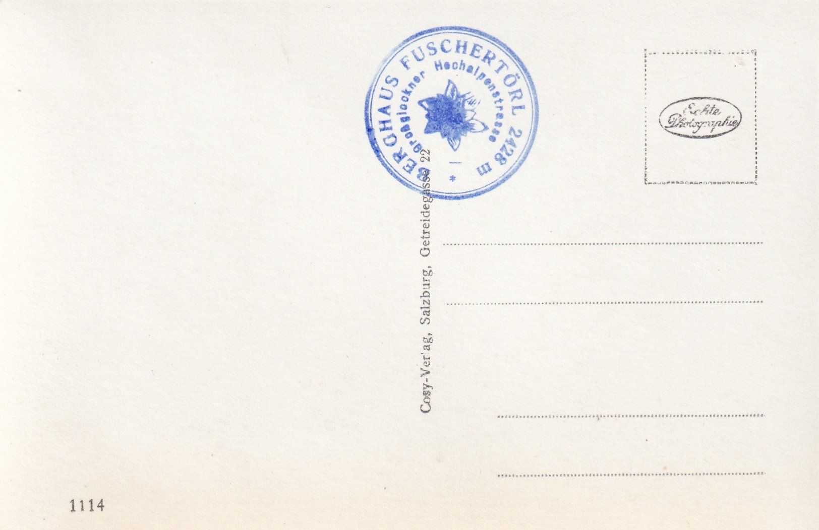 Cartoline postali: Glockenhaus mit Grossglockner /bc – Usato da Hombrechtikon venduto da Rudolf07 1