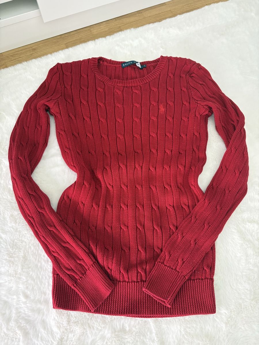 Ralph Lauren Maglioni & Felpe: Ralph Lauren Strickpullover, rot. Winter-Klassiker! – Usato da Ebikon venduto da luu_2x95 3