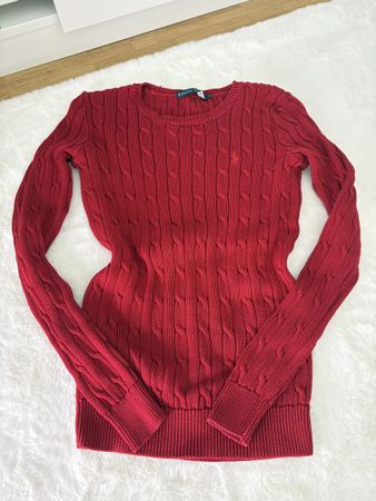 Ralph Lauren Strickpullover, rot. Winter-Klassiker!