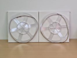 2x Tonband Leerspulen 25 cm / 10.5 Zoll Kunststoff – Set NOS