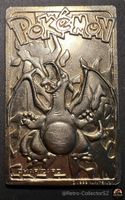 Pokemon Charizard Burger King Gold-Plated Metal Card 1999
