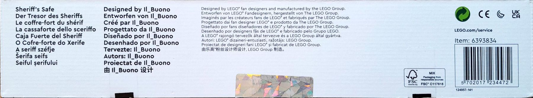 Lego Kit di costruzioni: BRICKLINK 910016 "SHERIFF'S SAFE" 18+/580 PCS/PZS – Nuovo e nell'imballaggio originale da Gelterkinden venduto da Tri-Tra-Trallala 5