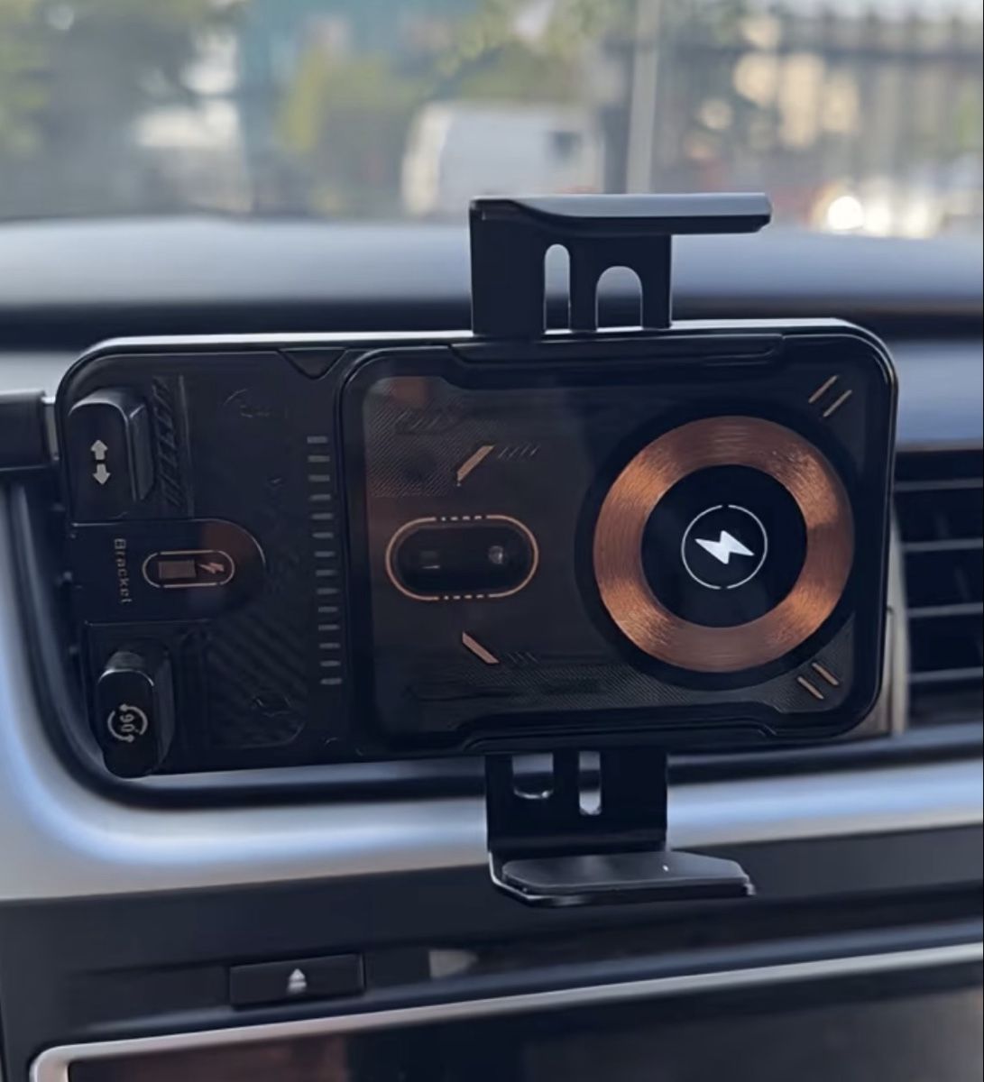 Halterungen: Auto Handyhalterung Qi Ladefunktion neu – Neu und originalverpackt aus Kloten von digi-Galaxy 5