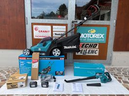 Neu Makita Akku- Rasenmäher und Bläser, Akkus, Ladegerät