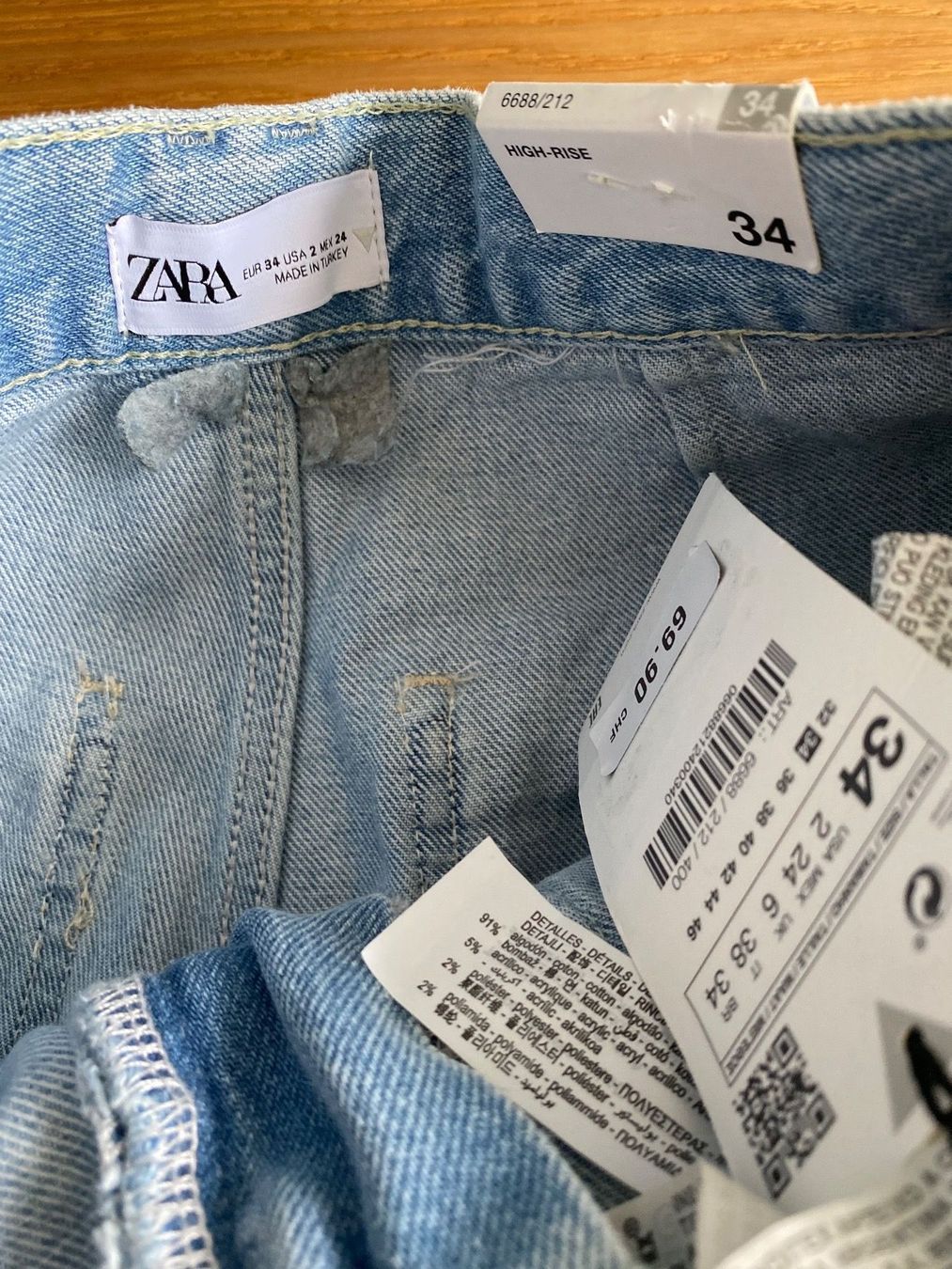 Zara Jeans: ZARA Jeans Gr. 34 – Nuovo e nell'imballaggio originale da Killwangen venduto da was.sharp 3