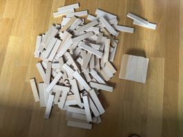 180 Holzbausteine Naturholz (Kapla?)