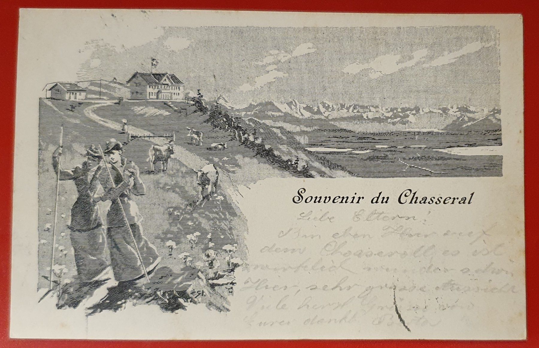 Cartoline postali: Souvenir du Chasseral 1902 – Usato da Kreuzlingen venduto da Rschweiz1